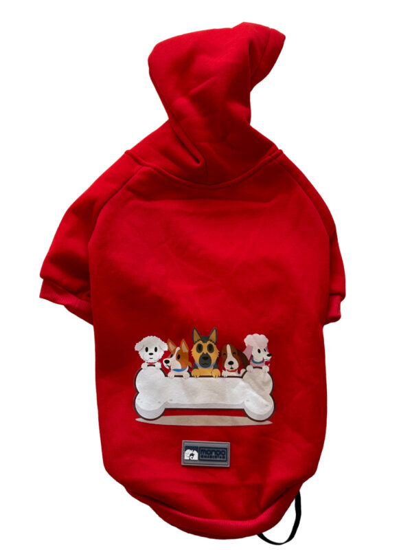Polerón algodón hueso perritos talla M