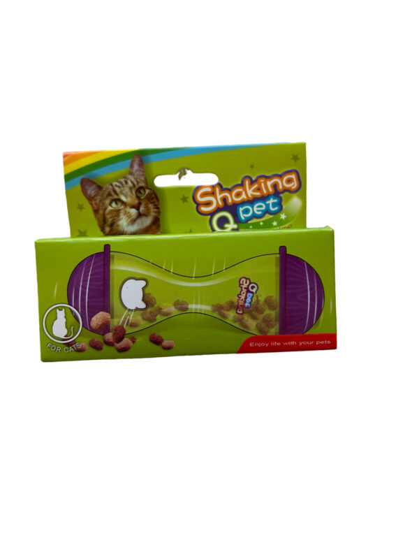 Juguete para gato reloj de arena con comida