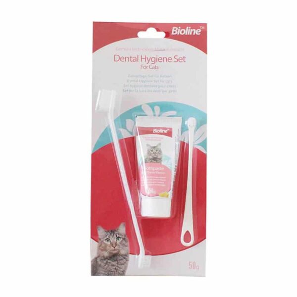 Set dental para gato Bioline 50 gr